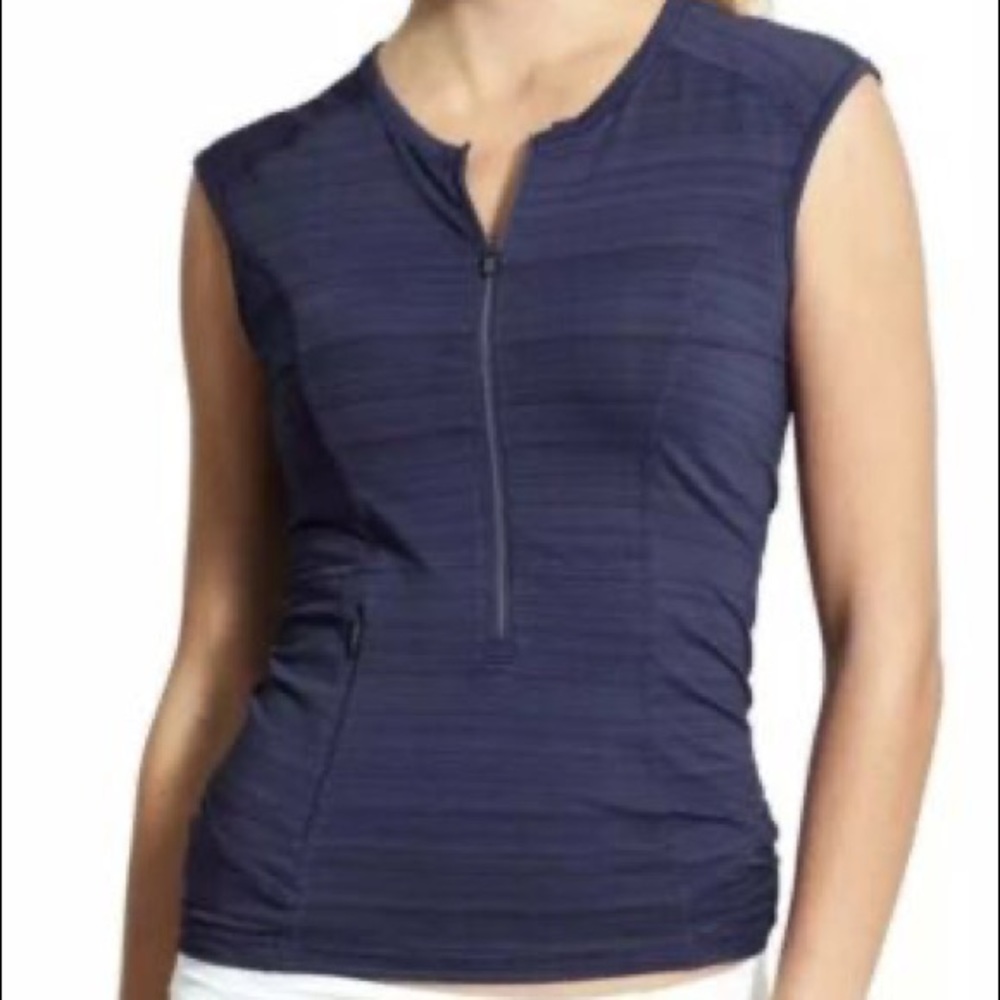 Athleta navy Pacifica Top sz small